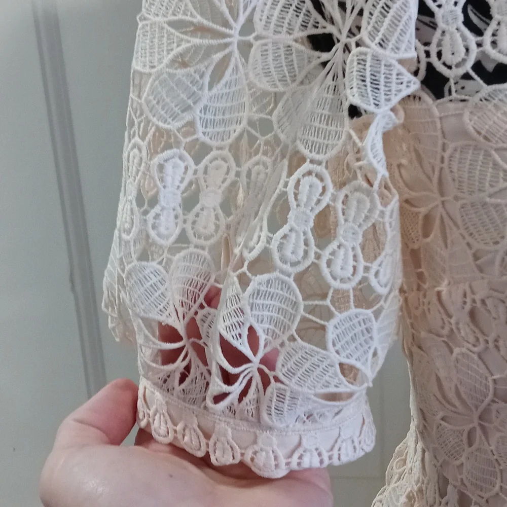 🆕️ 🍑Antonio Melani🍑 - Bruna Peachy Blossom Lace Button-Front Dress - Picture 10 of 13